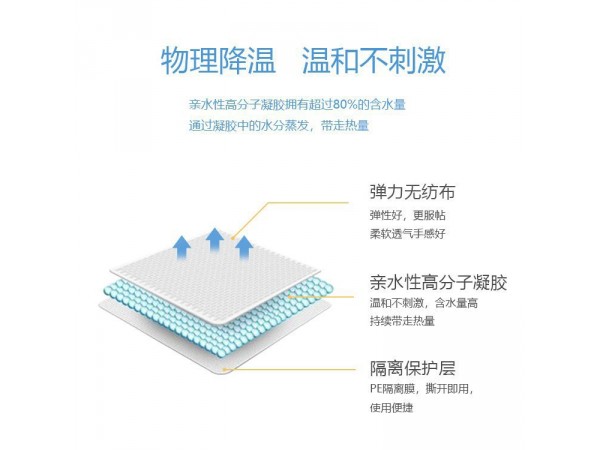 冷敷理療廠家生產(chǎn)成人冰涼貼夏季冰貼冰涼貼袋裝退熱降溫水凝膠防暑清涼貼。