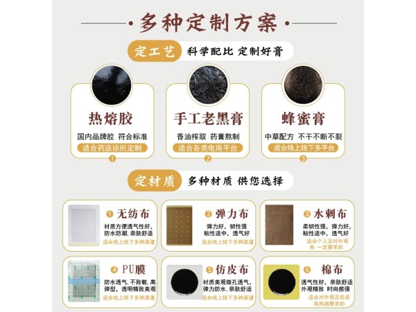 膏藥貼劑貼牌加工東進(jìn)藥業(yè)膏藥貼代加工廠家